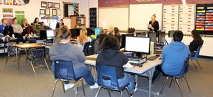 State FBLA Secretary Visits Stanley Chapter